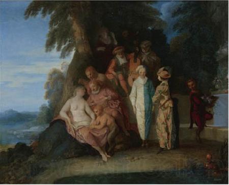 Claude Gillot A scene inspired by the Commedia Dell'arte